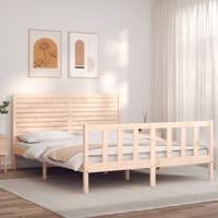 Bedframe zonder matras massief grenenhout 160x200 cm