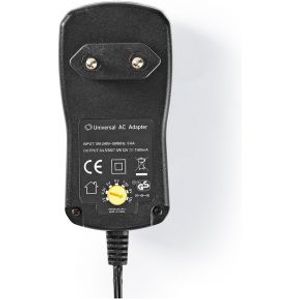 Universele AC-Voedingsadapter | 3 V/4,5 V/5 V/6 V/7,5 V/9 V/12 V DC | 1,5 A