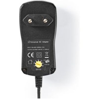 Universele AC-Voedingsadapter | 3 V/4,5 V/5 V/6 V/7,5 V/9 V/12 V DC | 1,5 A