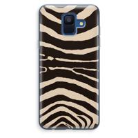 Arizona Zebra: Samsung Galaxy A6 (2018) Transparant Hoesje