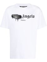 Palm Angels t-shirt à logo Paris imprimé - Blanc