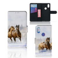 Xiaomi Mi Mix 2s Telefoonhoesje met Pasjes Paarden - thumbnail