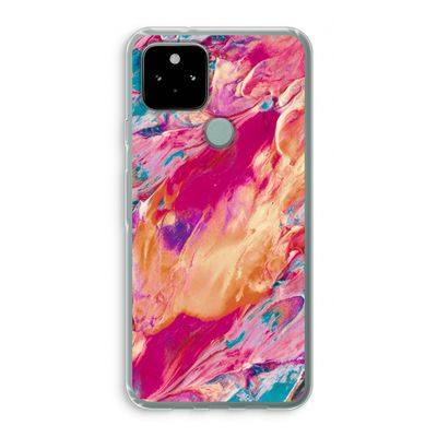 Pastel Echoes: Google Pixel 5 Transparant Hoesje