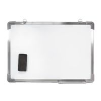 Magnetisch whiteboard met pennengoot en wisser 70 x 50 cm - thumbnail