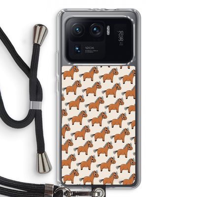 Pony: Xiaomi Mi 11 Ultra Transparant Hoesje met koord