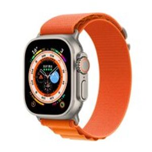 Alpine Loop nylon bandje - Oranje - Geschikt voor Apple Watch 42mm / 44mm / 45mm / 49mm