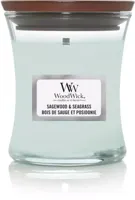 WoodWick mini candle sagewood & seagrass