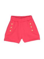 Balmain Kids short à boutons embossés - Rose - thumbnail