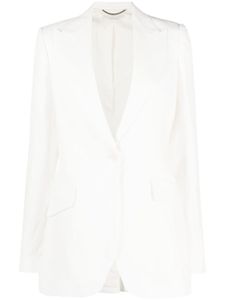 Stella McCartney blazer à simple boutonnage - Blanc