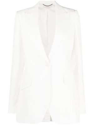 Stella McCartney blazer à simple boutonnage - Blanc