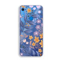 Flowers with blue leaves: Huawei Y6s Transparant Hoesje