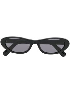 GCDS lunettes de soleil à monture ronde - Noir