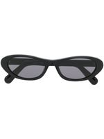 GCDS lunettes de soleil à monture ronde - Noir