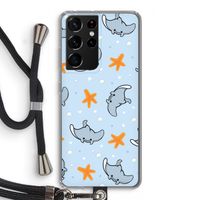 Manta: Samsung Galaxy S21 Ultra Transparant Hoesje met koord