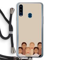 Girls girls girls: Samsung Galaxy A20s Transparant Hoesje met koord