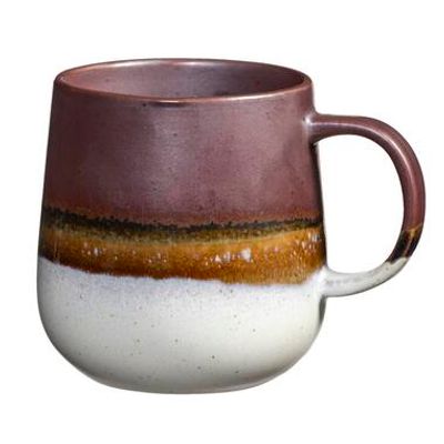 Mok met oor Pippa - Paars - Stoneware - 400 ml - Leen Bakker