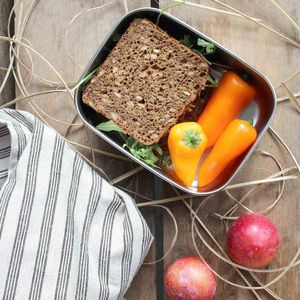 Yummii Yummii - Bento Lunchbox Medium - Roestvast Staal - Zilver