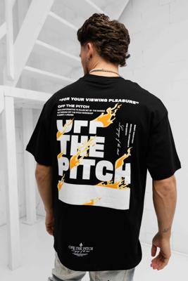 Off The Pitch Lit T-Shirt Heren Zwart - Maat S - Kleur: Zwart | Soccerfanshop