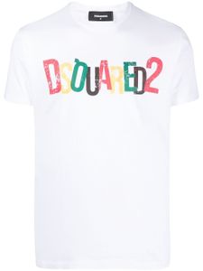 DSQUARED2 t-shirt en coton à logo imprimé - Blanc