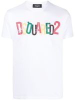 DSQUARED2 t-shirt en coton à logo imprimé - Blanc - thumbnail