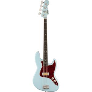 Fender Gold Foil Jazz Bass Sonic Blue EB Limited Edition elektrische basgitaar met deluxe gigbag