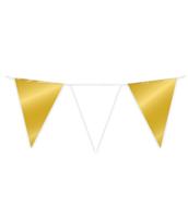Party flag foil gold and white