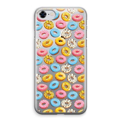 Pink donuts: iPhone 8 Transparant Hoesje