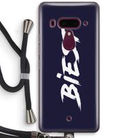 Biest: HTC U12+ Transparant Hoesje met koord