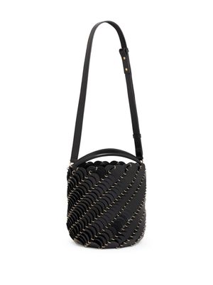 Rabanne sac seau Pacoïo en cuir - Noir