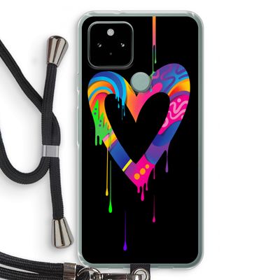 Melts My Heart: Pixel 5 Transparant Hoesje met koord