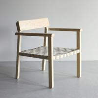 Nohr Fauteuil 'Arlicia' Mangohout, kleur Naturel/Grijs Nohr Fauteuil 'Arlicia' Mangohout, kleur Naturel/Grijs