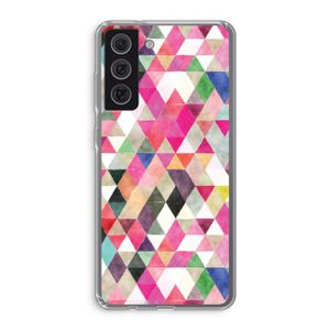 Gekleurde driehoekjes: Samsung Galaxy S21 FE Transparant Hoesje