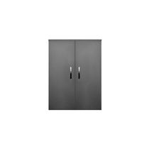 Kolomkast Sanicare Q1/Q4/Q12 2-Deurs Soft-Closing Chromen Greep 90x67x32 cm Grey-Wood Sanicare