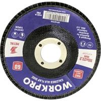 WorkPro WP407516 Lamellenschuurschijf Diameter 115 mm Boordiameter 22.2 mm 10 stuk(s)