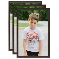 VidaXL Fotolijsten 3 st voor tafel 21x29,7 cm mdf zwart