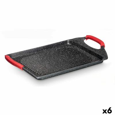 Barbecue Kinvara Wit Zwart Rood Siliconen Aluminium 34 x 26 cm
