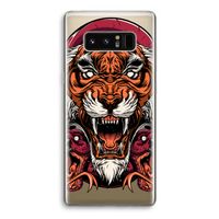 Tiger and Rattlesnakes: Samsung Galaxy Note 8 Transparant Hoesje