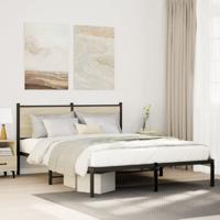 Bedframe zonder matras metaal sonoma eikenkleurig 140x190 cm