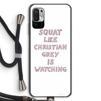 Christian Grey: Xiaomi Redmi Note 10 5G Transparant Hoesje met koord