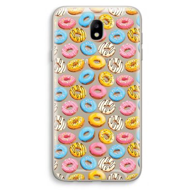 Pink donuts: Samsung Galaxy J7 (2017) Transparant Hoesje