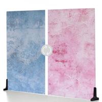 V-Flat Plastered Pink/Barn Door Blue - XL