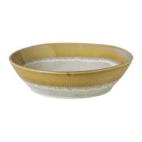 Diep bord roots - oker - ø20x5.4 cm
