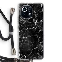 Zwart Marmer 2: Xiaomi Mi 11 Transparant Hoesje met koord