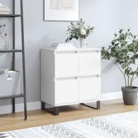 Dressoir 60x35x70 cm bewerkt hout wit - thumbnail