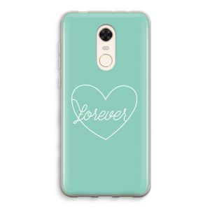 Forever heart pastel: Xiaomi Redmi 5 Transparant Hoesje