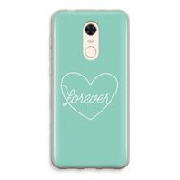 Forever heart pastel: Xiaomi Redmi 5 Transparant Hoesje