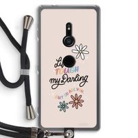 Tough Life: Sony Xperia XZ2 Transparant Hoesje met koord