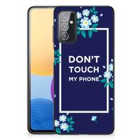 Samsung Galaxy M52 | Telefoon Hoesje | Flowers Blue DTMP
