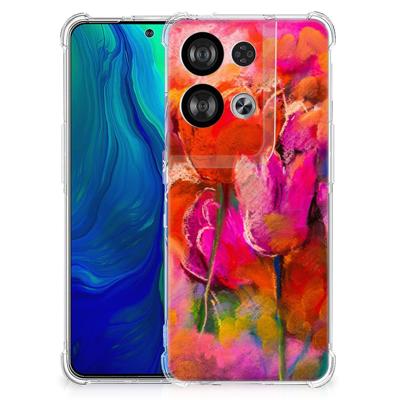 Back Cover OPPO Reno8 Tulips Back Cover OPPO Reno8 Tulips