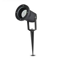 LED prikspot - Dimbaar - Kantelbaar - 6000K daglicht wit - 5 Watt 400 lumen - IP65 - Waterdicht - Zwart - Tuinspot - tuinverlichting - padverlichting